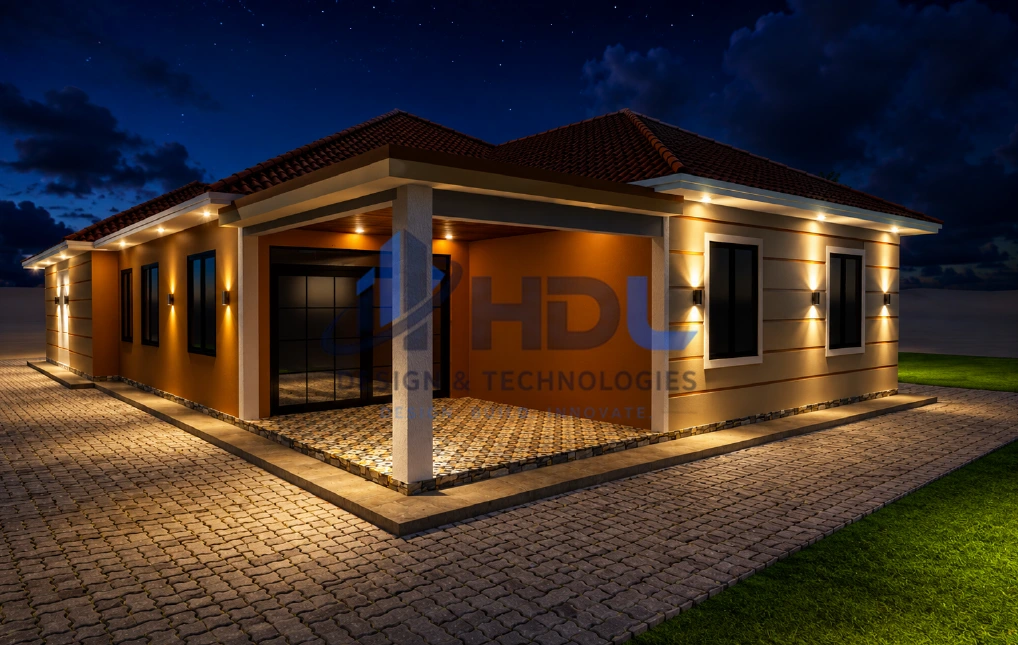 HDL-001 HDL-001 — Modern 4-Bedroom Family Bungalow