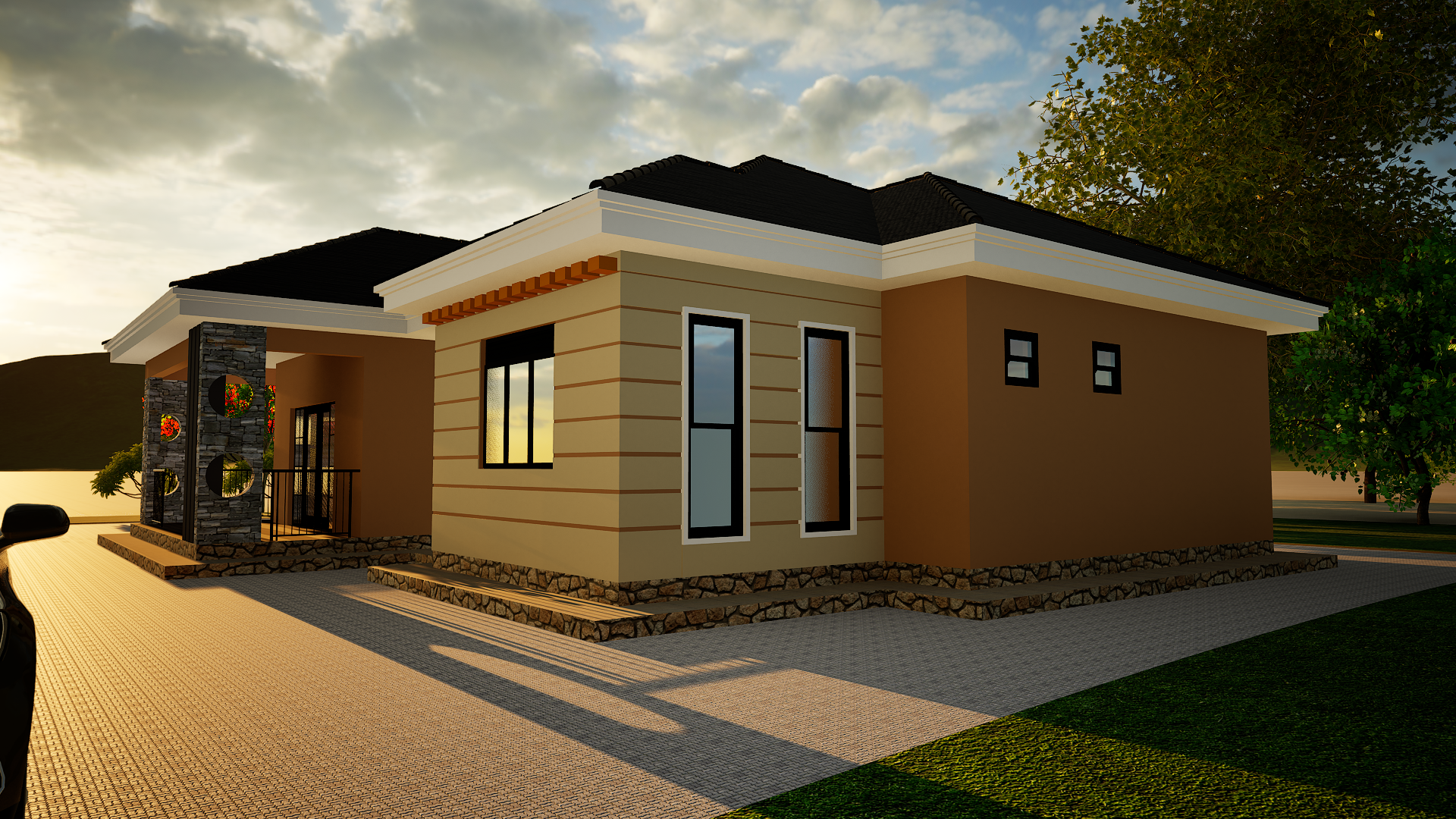 Contemporary 4-Bedroom Bungalow gallery 01